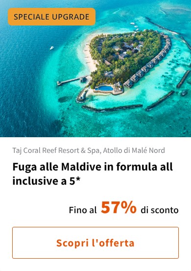 Fuga alle Maldive in formula all inclusive a 5*