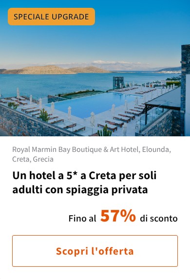 Un hotel a 5* a Creta per soli adulti con spiaggia privata
