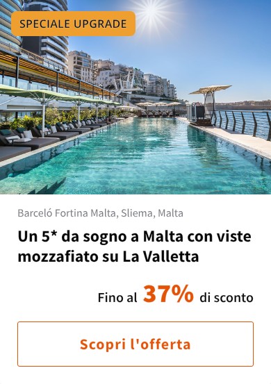 Un 5* da sogno a Malta con viste mozzafiato su La Valletta