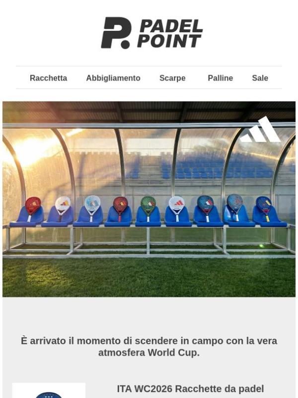 Novità: racchette e maglie adidas World Cup