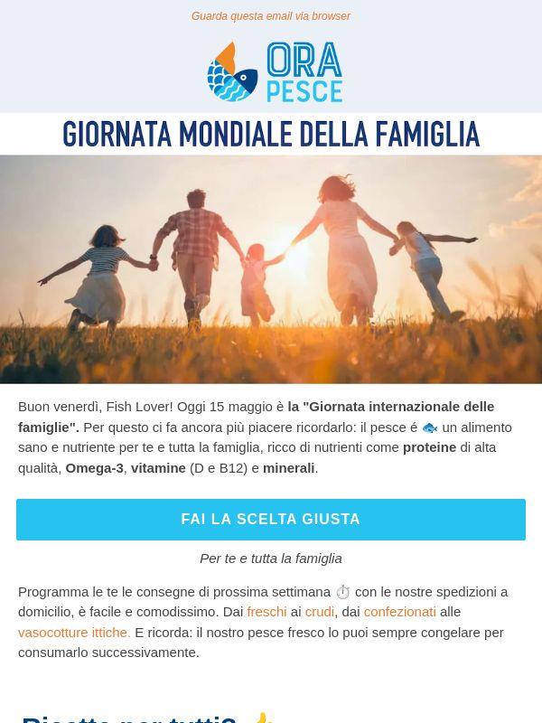 Il pesce, Fish Lover, è sempre una scelta intelligente. 👨‍👨‍👦‍👦 Per tutta la famiglia.