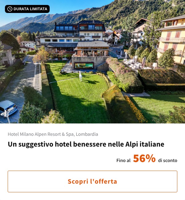 Un suggestivo hotel benessere nelle Alpi italiane