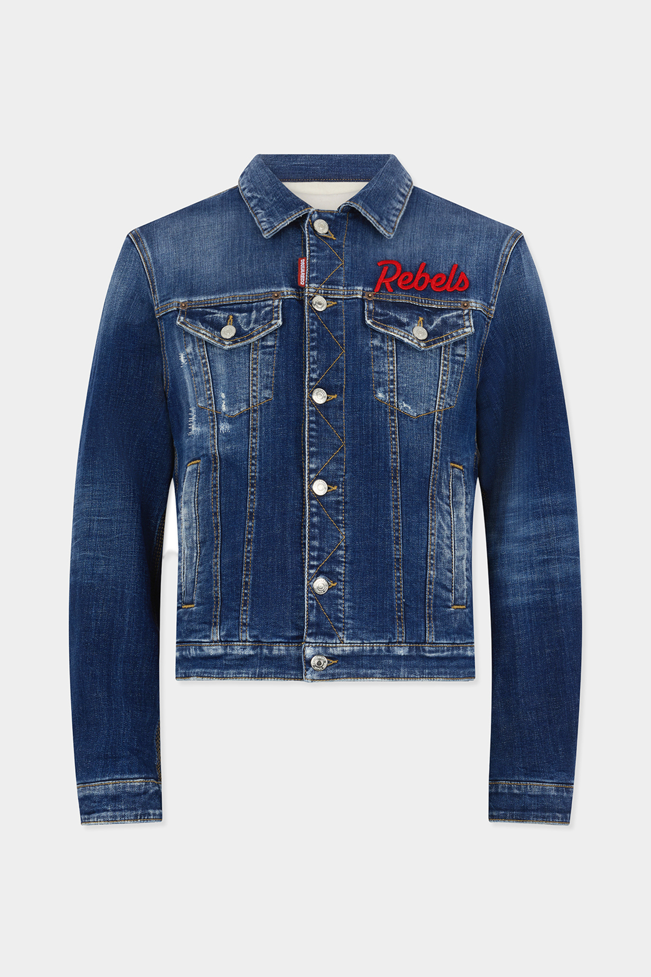 Dark Smoker Over Jean Jacket