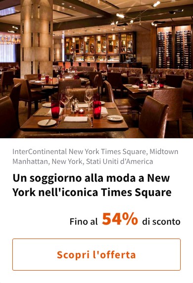Un soggiorno alla moda a New York nell'iconica Times Square