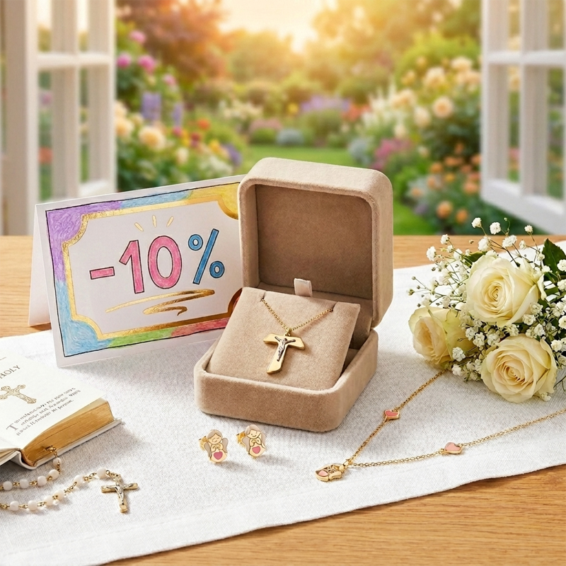 Idee regalo Comunione oro