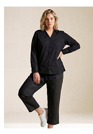 Pantaloni di lino a 7/8