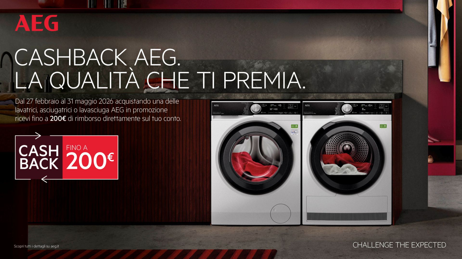 Cashback AEG. Fino a 200€