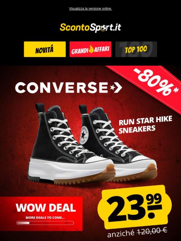 Converse a soli 23,99 € 🤩 iniziano i WOW Deals!