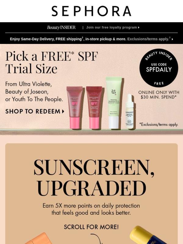 The best skincare is sunscreen 🌞 Upgrade your essential.