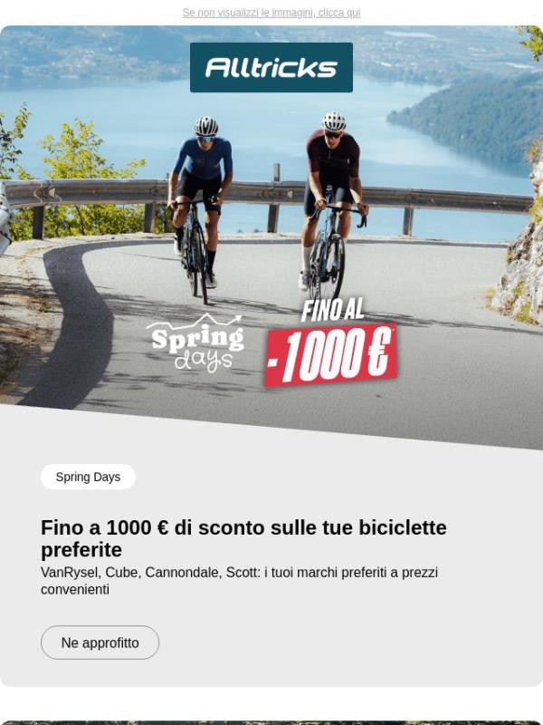 Approfitta di uno sconto fino a 1000 €