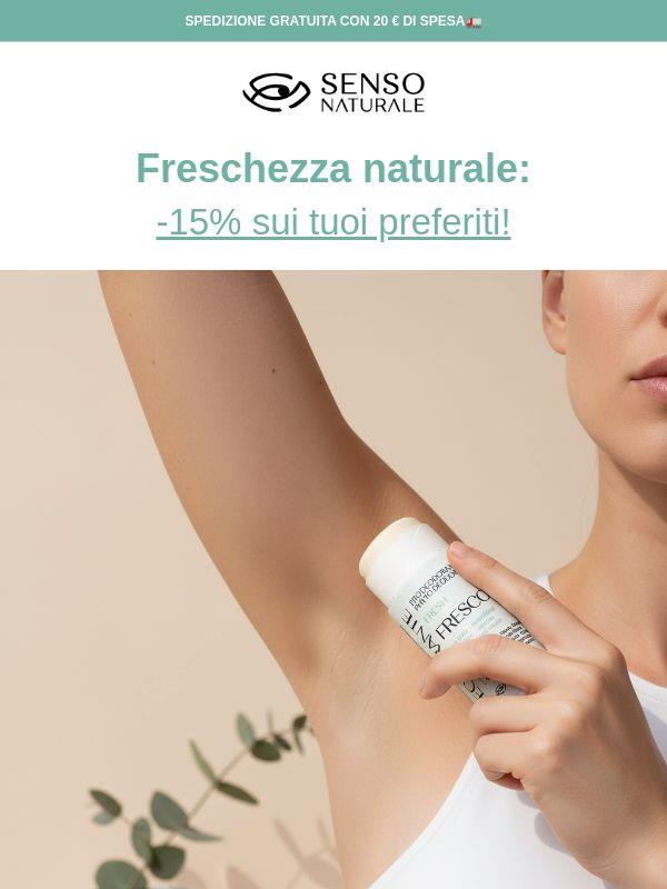 -15% sui tuoi deodoranti preferiti 🌿