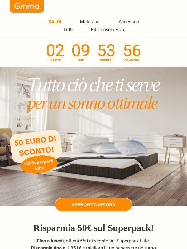 50€ di sconto sul Superpack Elite! 🧡