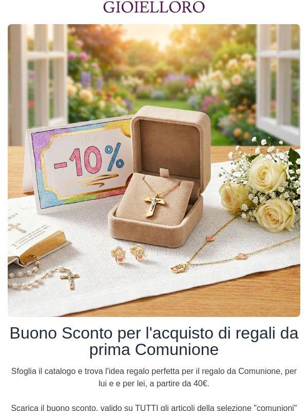 Buono Sconto regali per la Comunione