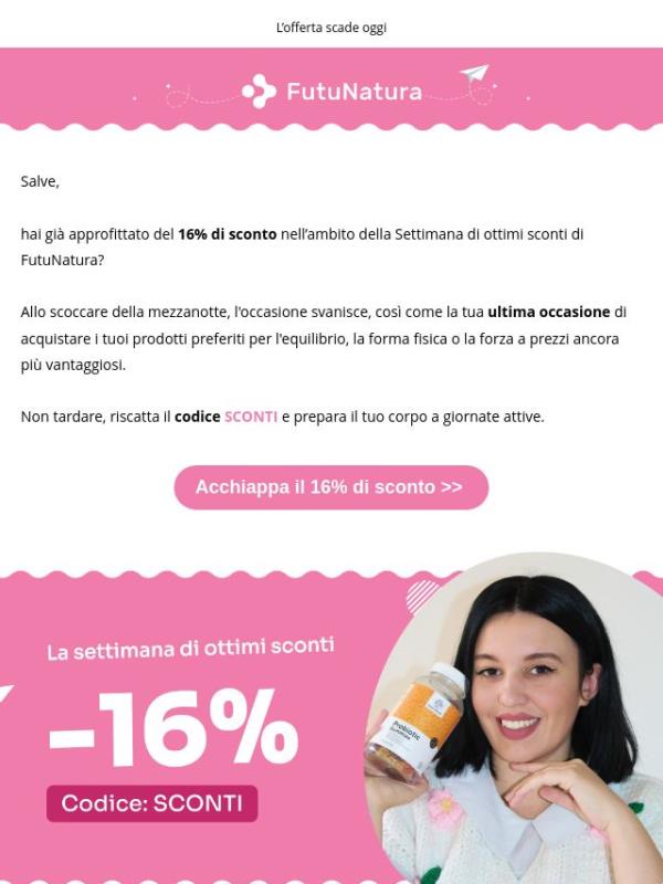 L’ultimo passo per il -16% 🏁