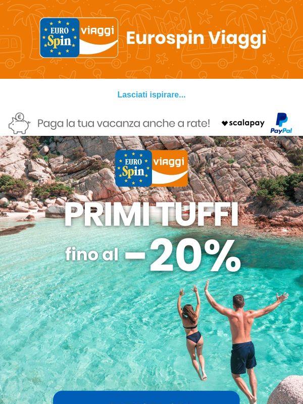 Sconti Primi Tuffi fino al -20%!💸