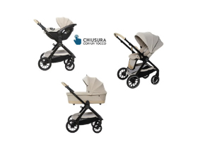 a group of baby strollers