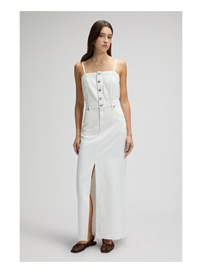 Slim Maxi Denim Dress