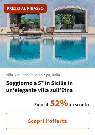 Soggiorno a 5* in Sicilia in un'elegante villa sull'Etna