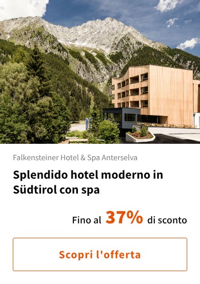 Splendido hotel moderno in Südtirol con spa