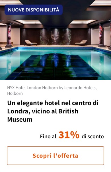 Un elegante hotel nel centro di Londra, vicino al British Museum