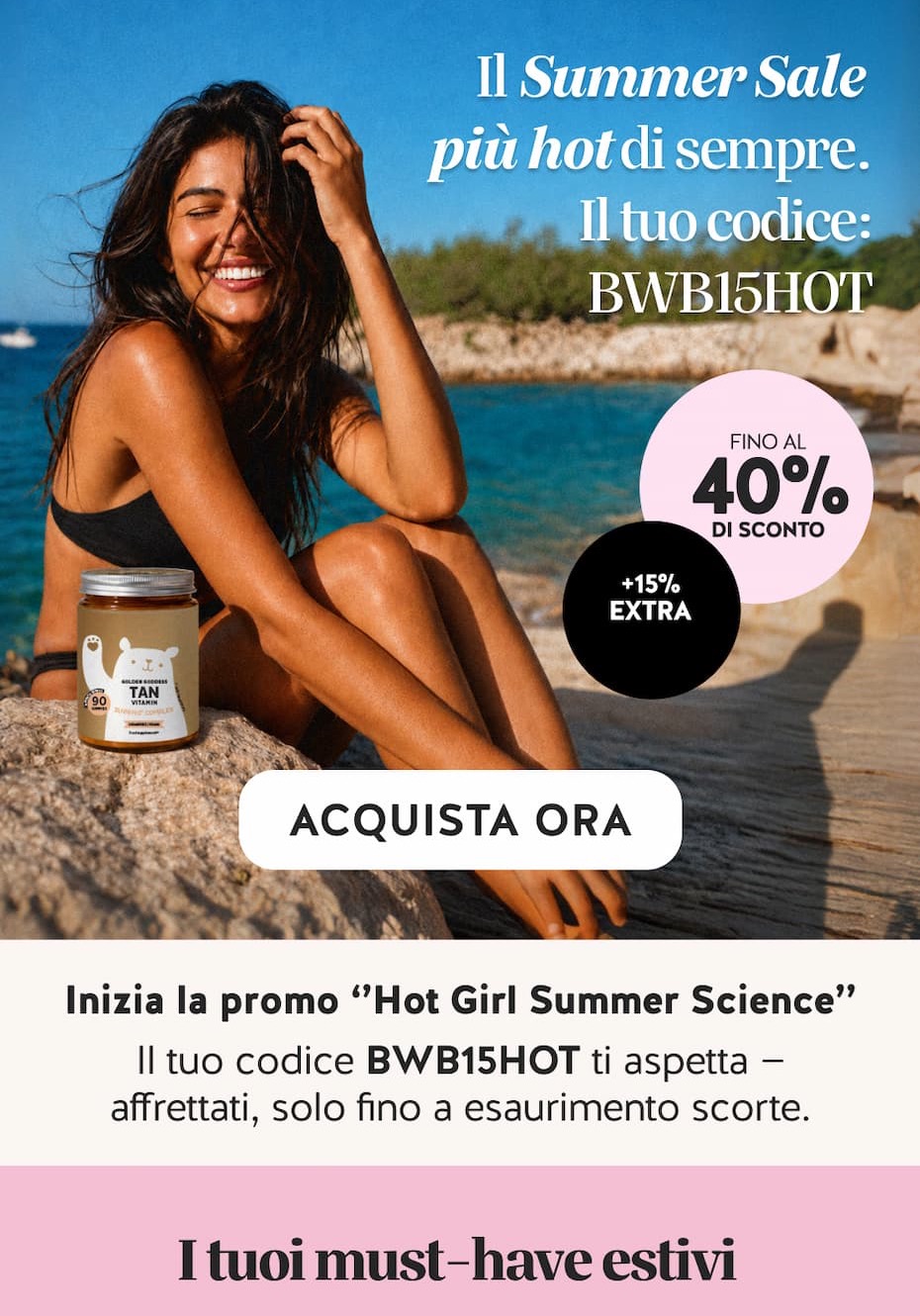 Fino al -40% su tutto + 15% extra