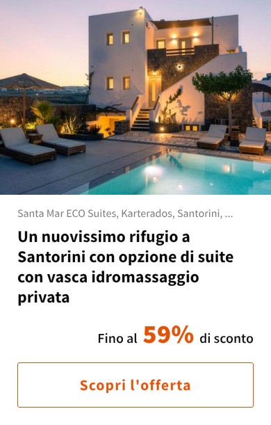 Un nuovissimo rifugio a Santorini con opzione di suite con vasca idromassaggio privata