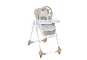 a white baby high chair