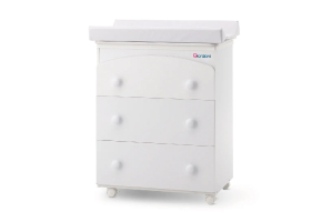 a baby cradle on wheels