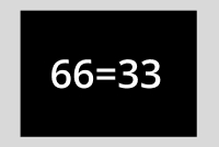 66 = 33
