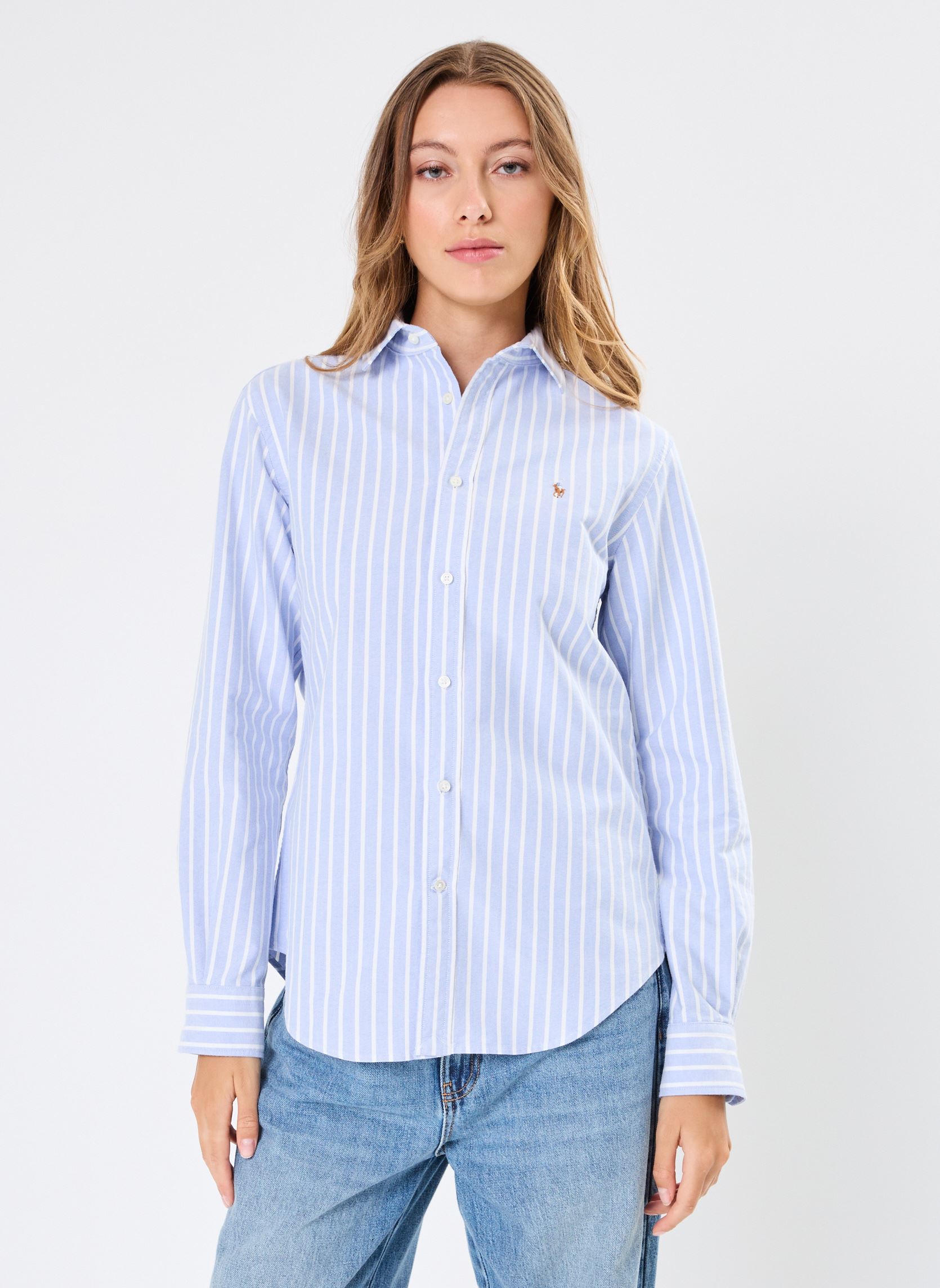 Polo Ralph Lauren Camicie Chemise Oxford coupe classique donna blu