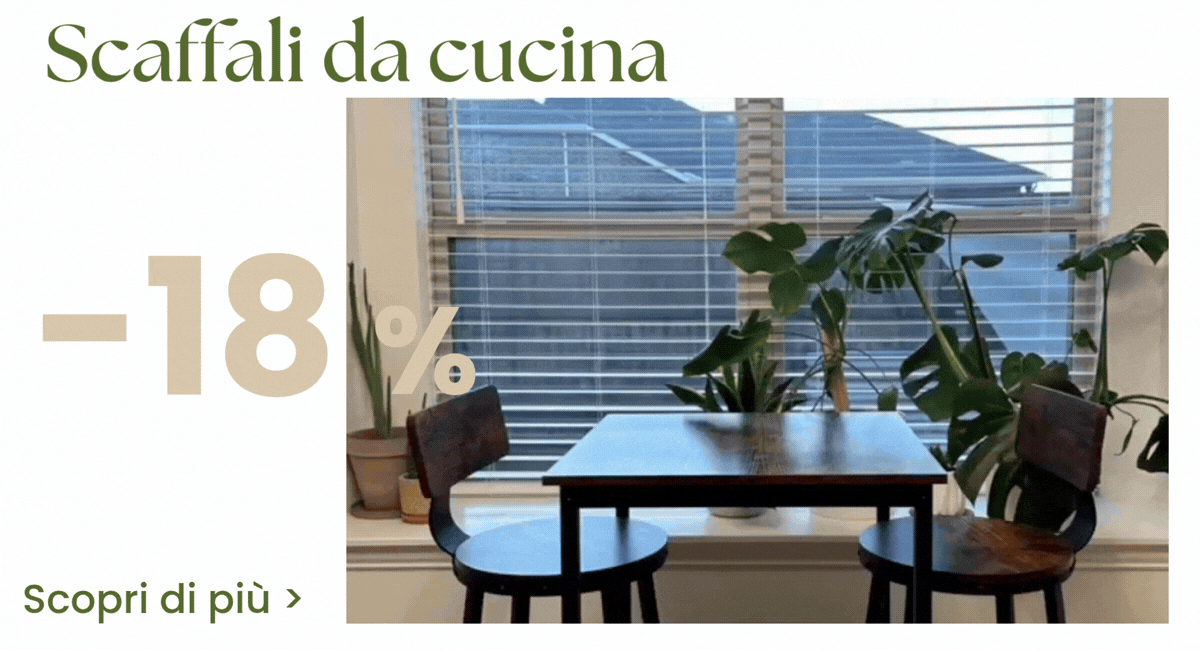 Scaffali da cucina