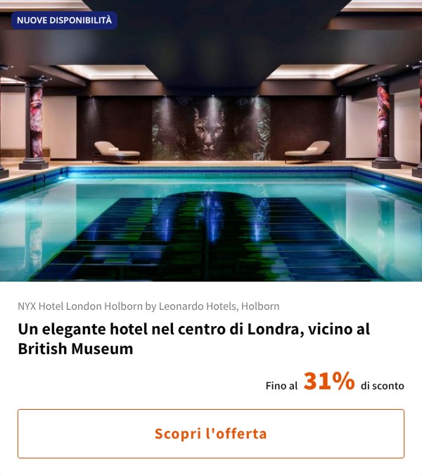 Un elegante hotel nel centro di Londra, vicino al British Museum
