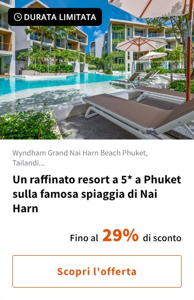 Un raffinato resort a 5* a Phuket sulla famosa spiaggia di Nai Harn