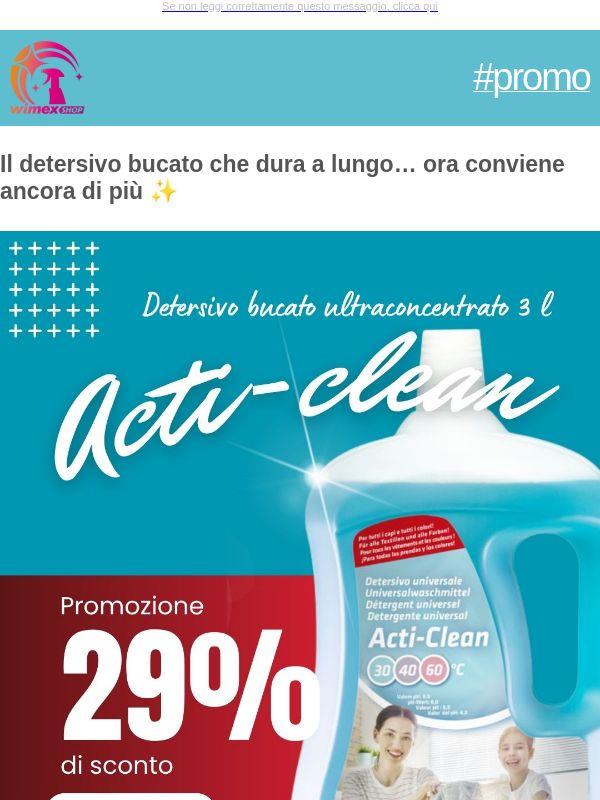 🧺 Super Promo Bucato: Acti-Clean -29% solo per poco!
