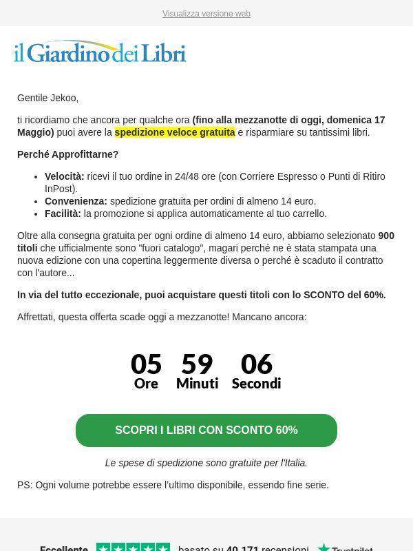 ⚡️ (Ultima Chiamata) Spedizione GRATIS + SCONTO 60% su 800 libri