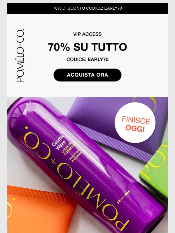 70% di sconto — solo fino a mezzanotte 💫
