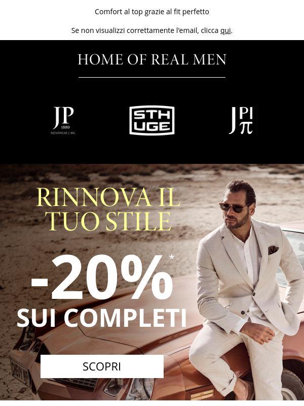 Solo oggi ⌛ -20% sui completi 🤵‍♂️