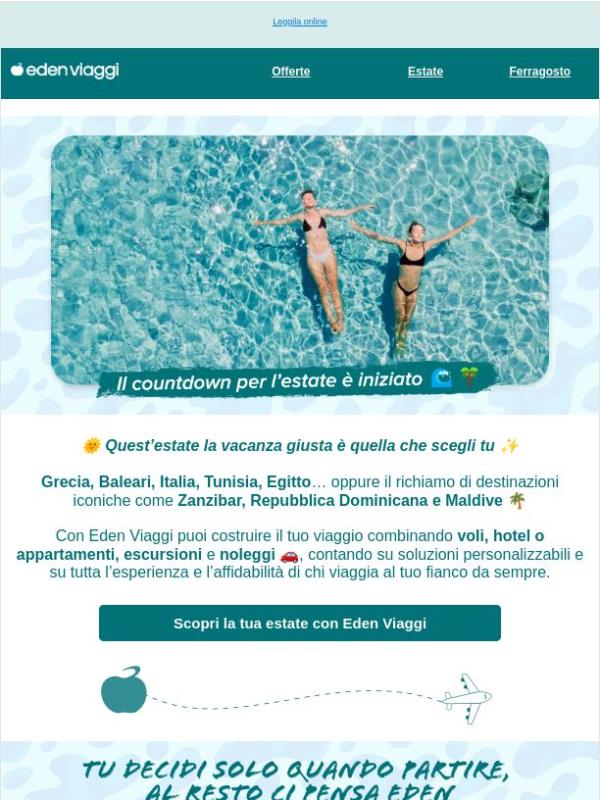 È tempo di pensare alla tua prossima meta estiva ☀️✈️