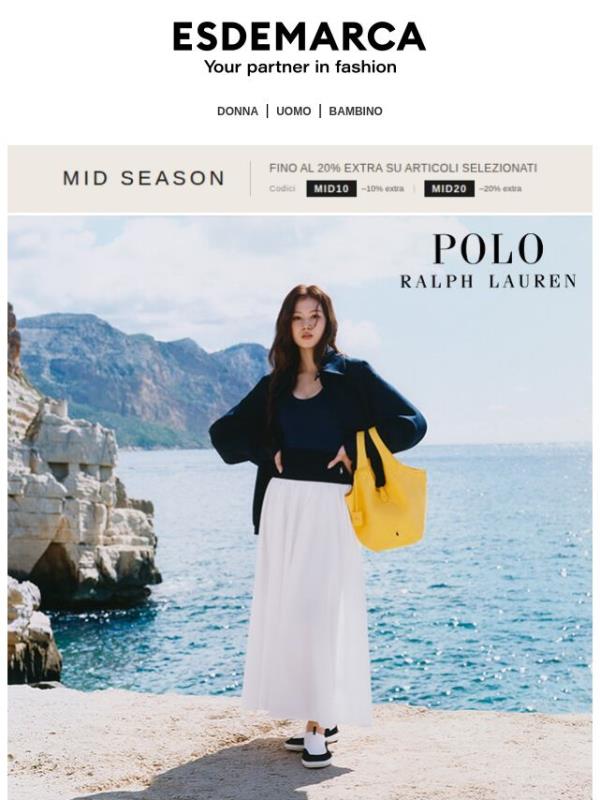 Una selezione con Ralph Lauren e Birkenstock