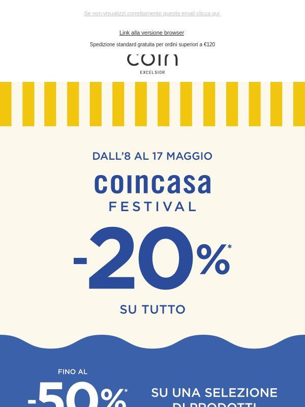 Ultime ore per approfittare di Coincasa Festival