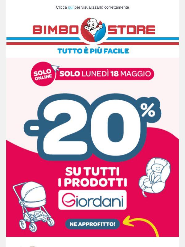 👶 -20% SU TUTTI I PRODOTTI GIORDANI