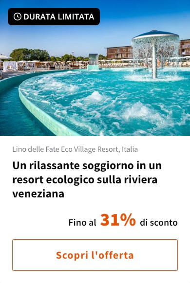 Un rilassante soggiorno in un resort ecologico sulla riviera veneziana