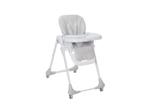 a white baby high chair