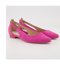Ballerine di pelle con apertura e larghezza H