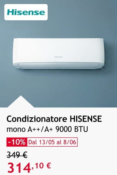 Condizionatore HISENSE 314,10 &euro;