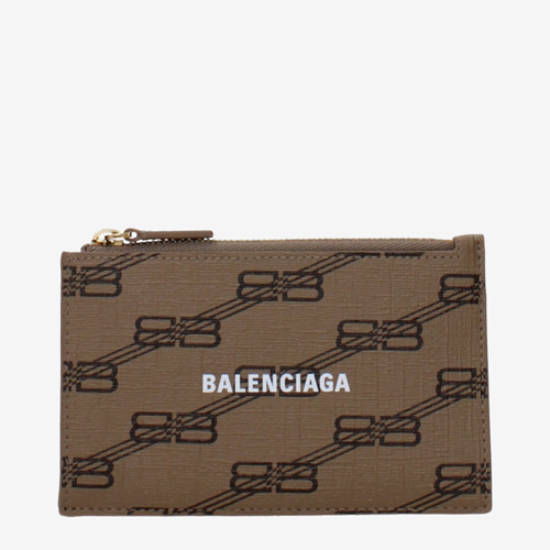 Balenciaga Coin Purses Men Leather Brown/Mud