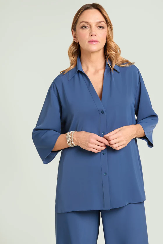 CAMICIA IN TESSUTO FLUIDO SILKY TOUCH