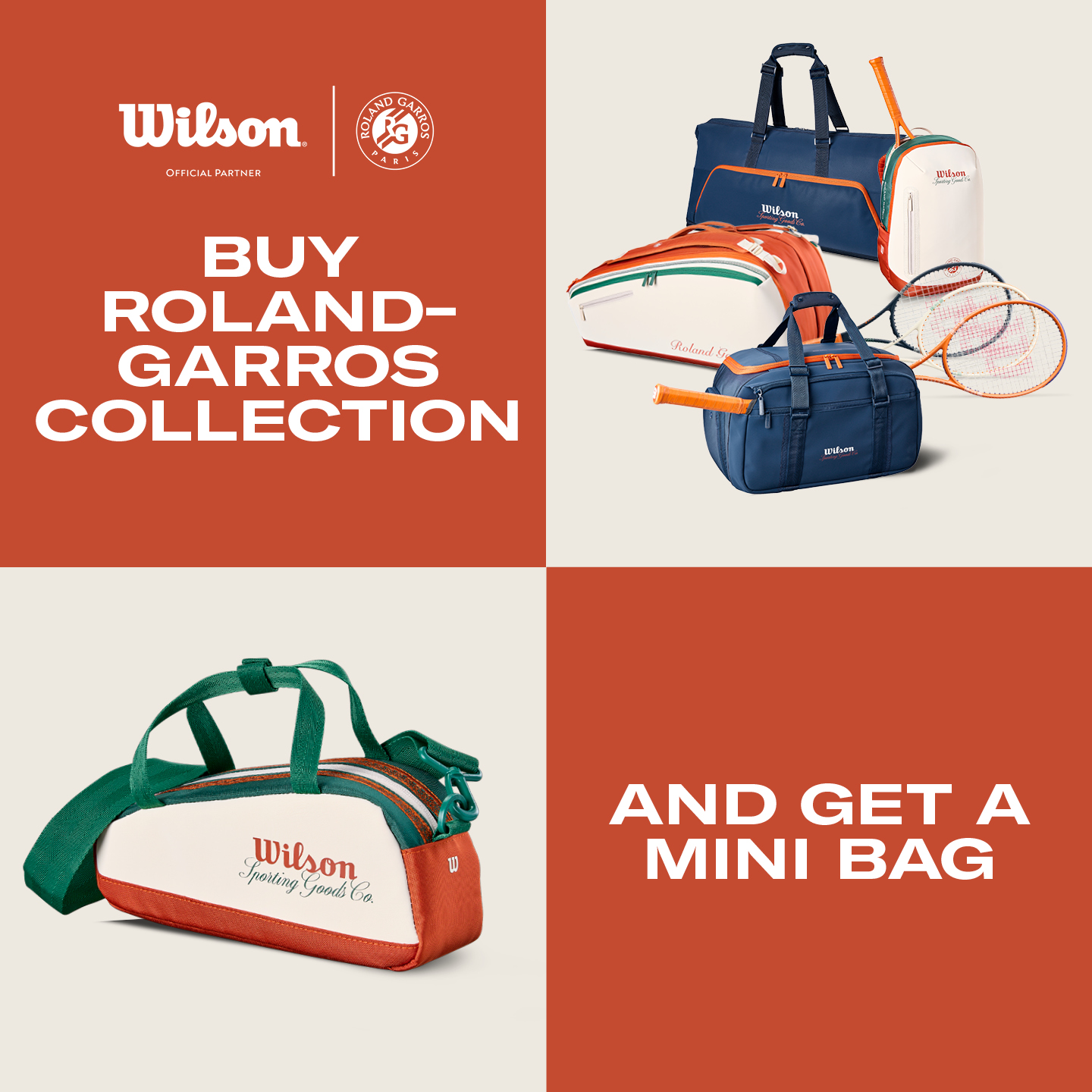 Ricevi in omaggio la tua mini bag Roland-Garros
