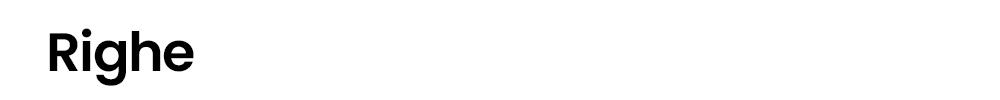 Black bold typographic logo reading "Righe" on a white background