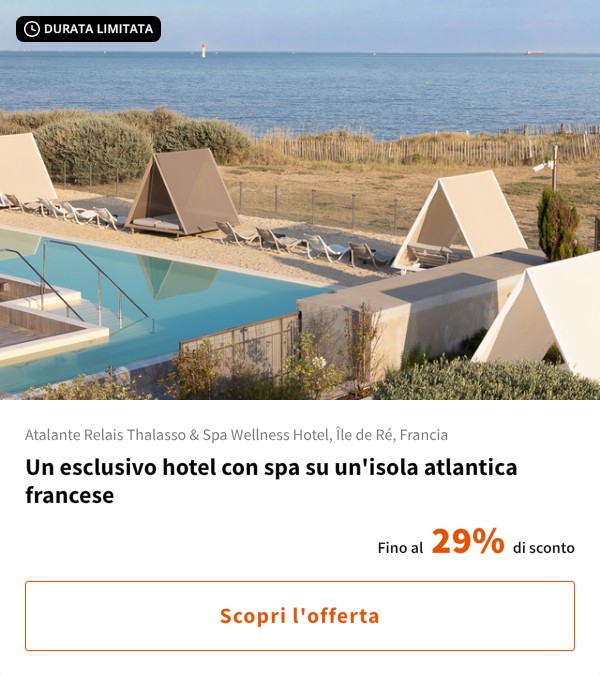 Un esclusivo hotel con spa su un'isola atlantica francese